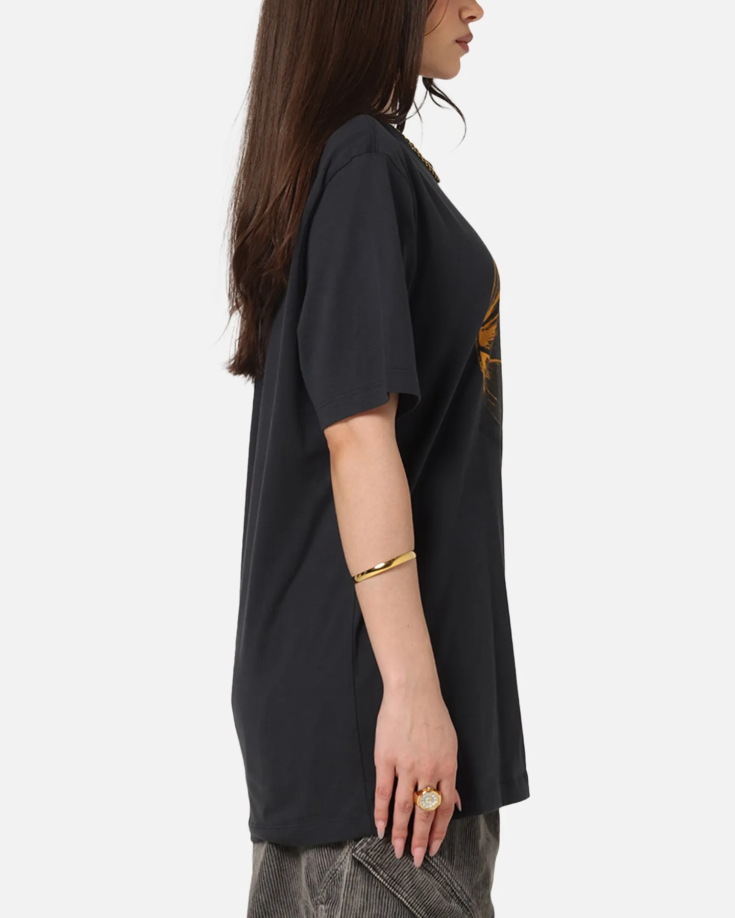 Jordan Jumpman Brand Bball T-Shirt Off Noir/Black Reinforced Neckline Smart Casual