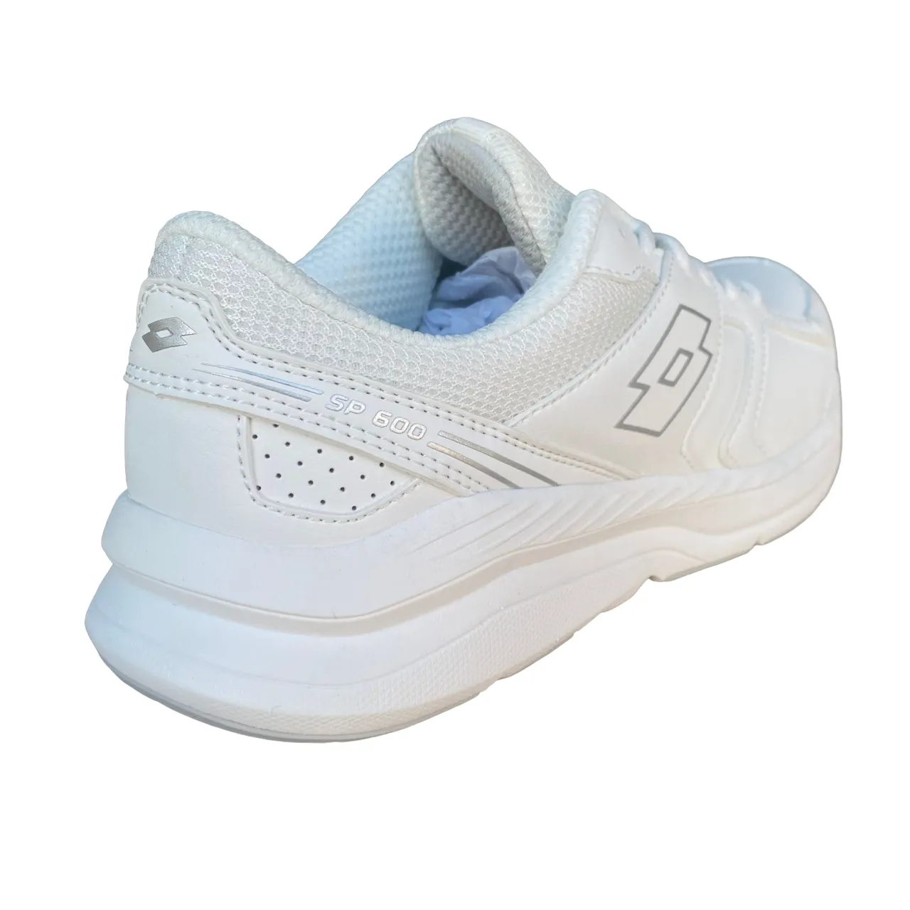 international - themed running gear Lotto scarpa da corsa da donna Speedride 609 XIV 219783 1VQ bianco-argento