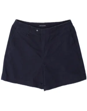 DOCKERS Womens Petite Chino Shorts US 8 Medium W28 Navy Blue Cotton prom night
