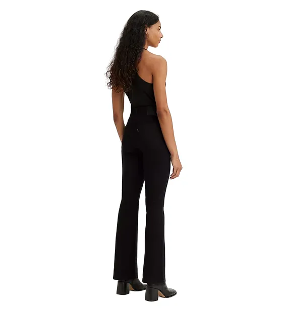 Levi's pantalone jeans a vita alta da donna a zampa 725 Bootcut 187590032 nero Autumn Days Unisex Wear Teen Outfit