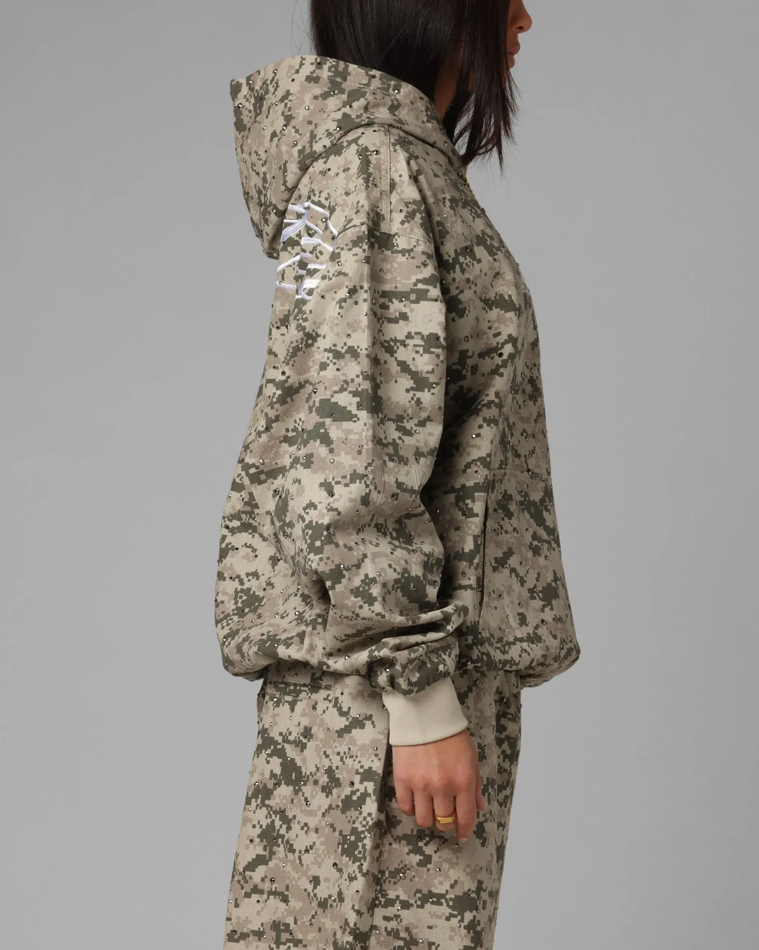 Loiter Hail Storm Premium Hoodie Digi Camo Durable Reinforced Hood Long Sleeves