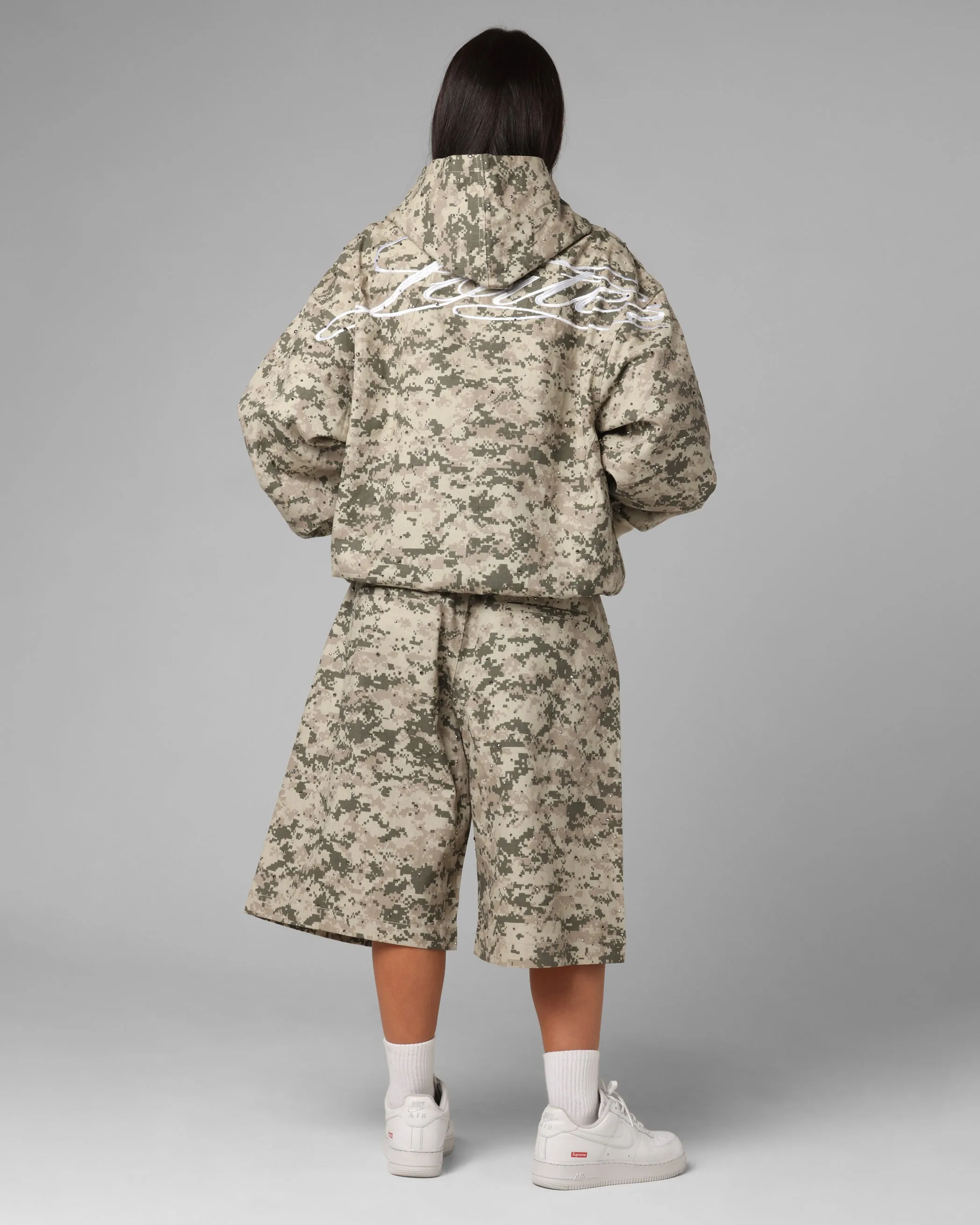 Bilby like Loiter Hail Storm Premium Hoodie Digi Camo