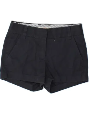 Polyester fabric J. CREW Womens Broken In Low Waist Chino Shorts US 0 XS W30 Navy Blue
