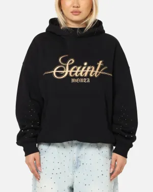 Saint Morta Rodeo Drive Boxy Hoodie Black Shopping wear