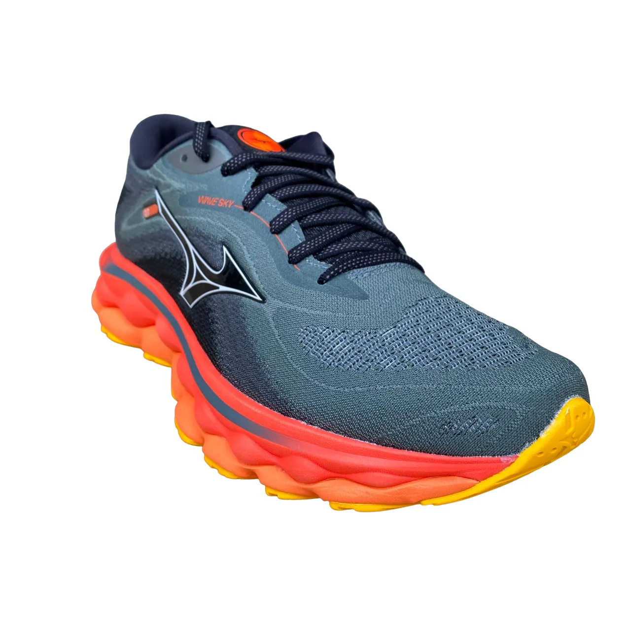 Mizuno scarpa da corsa da uomo Wave Sky 7 J1GC230251 grigio arancio Fashionable appearance