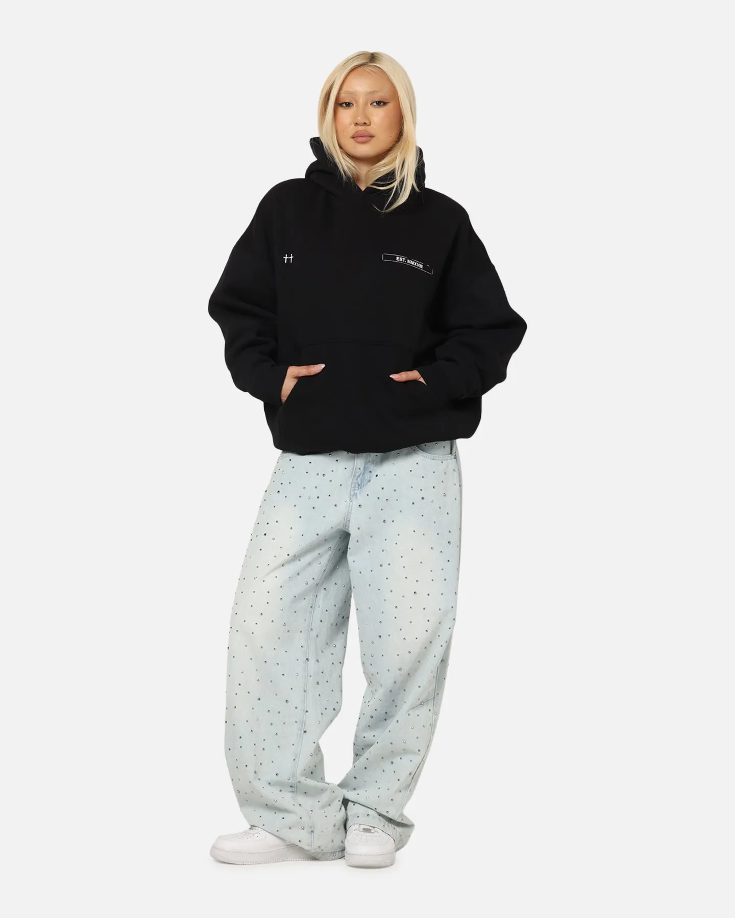 Sport Edge Balanced Weight Distribution Saint Morta Liberty Boxy Hoodie Black
