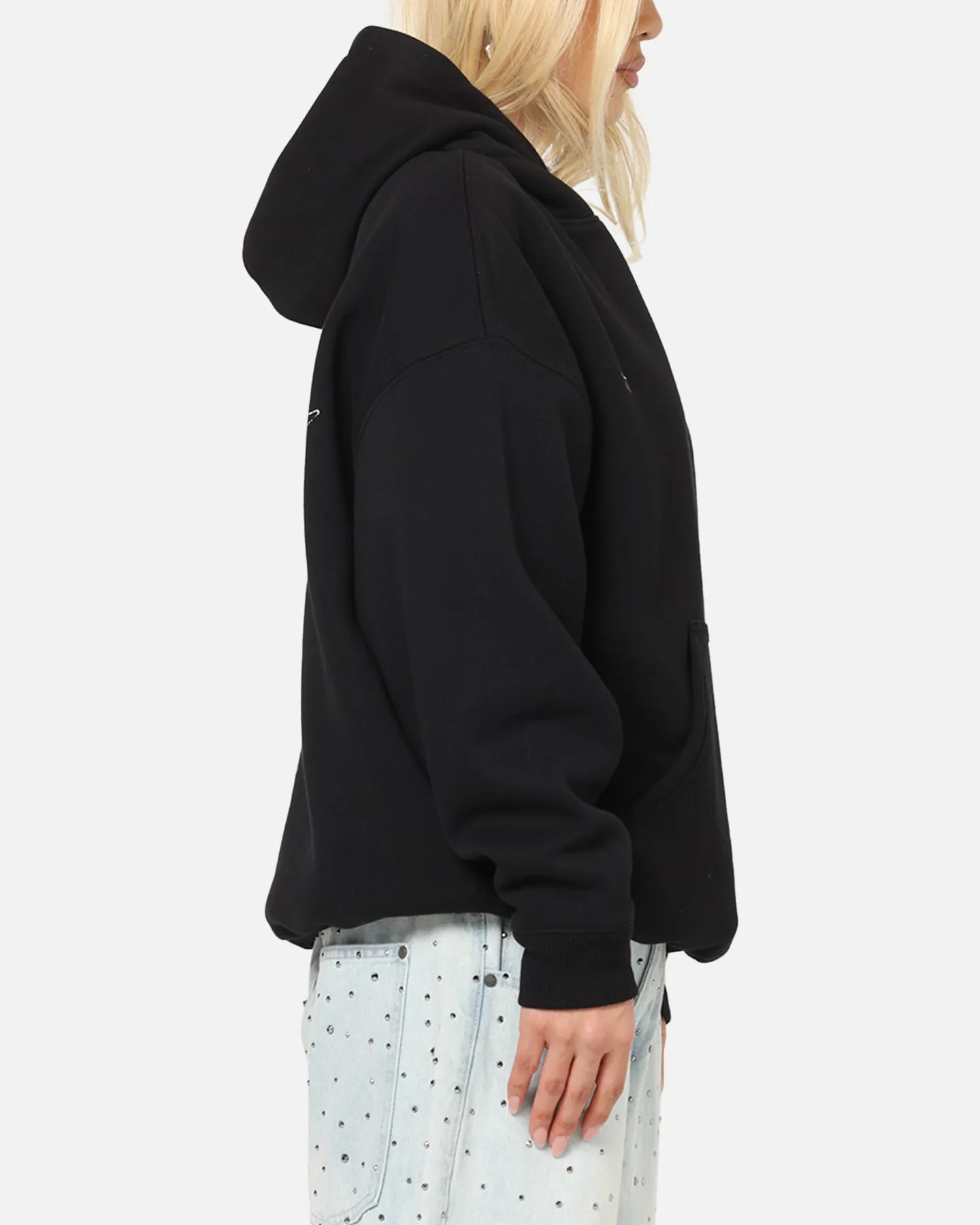 Saint Morta Liberty Boxy Hoodie Black Butterfly like Daily Apparel