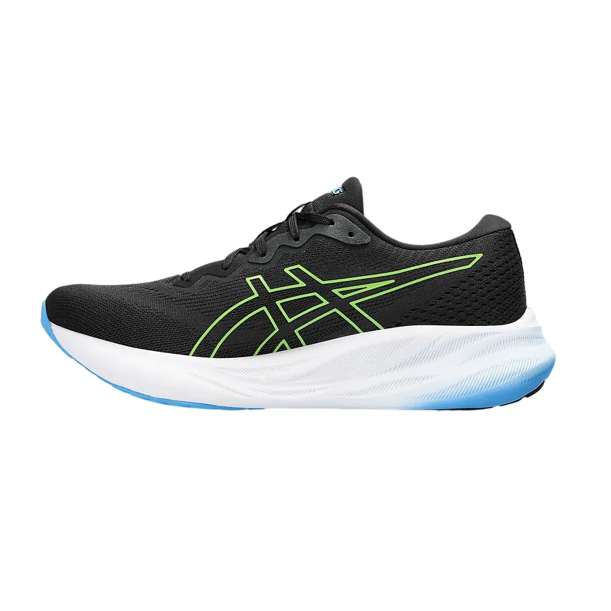 Rubber Outsole Grip Asics scarpa da corsa da uomo Gel Pulse 15 1011B780-001 nero-giallo elettrico