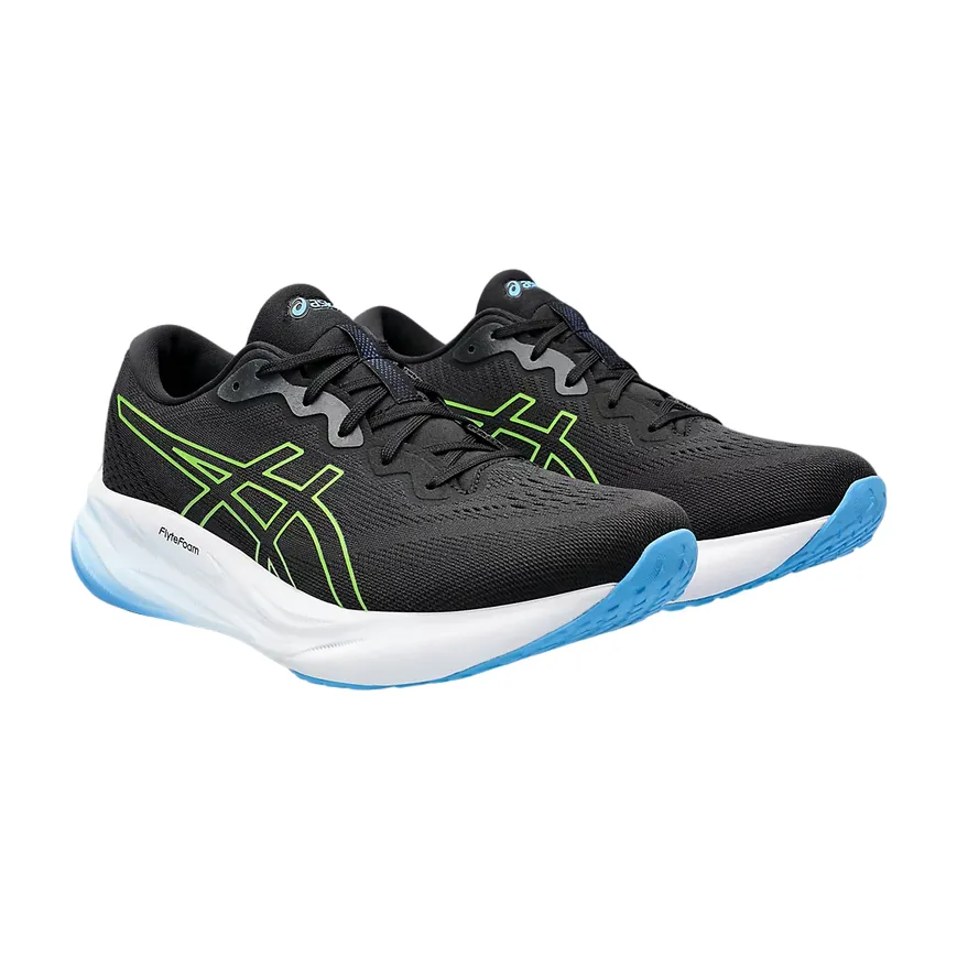 Asics scarpa da corsa da uomo Gel Pulse 15 1011B780-001 nero-giallo elettrico footwork
