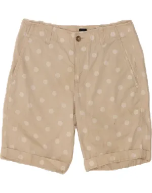 GAP Womens Chino Shorts W30 Medium Beige Polka Dot Cotton Animal Print
