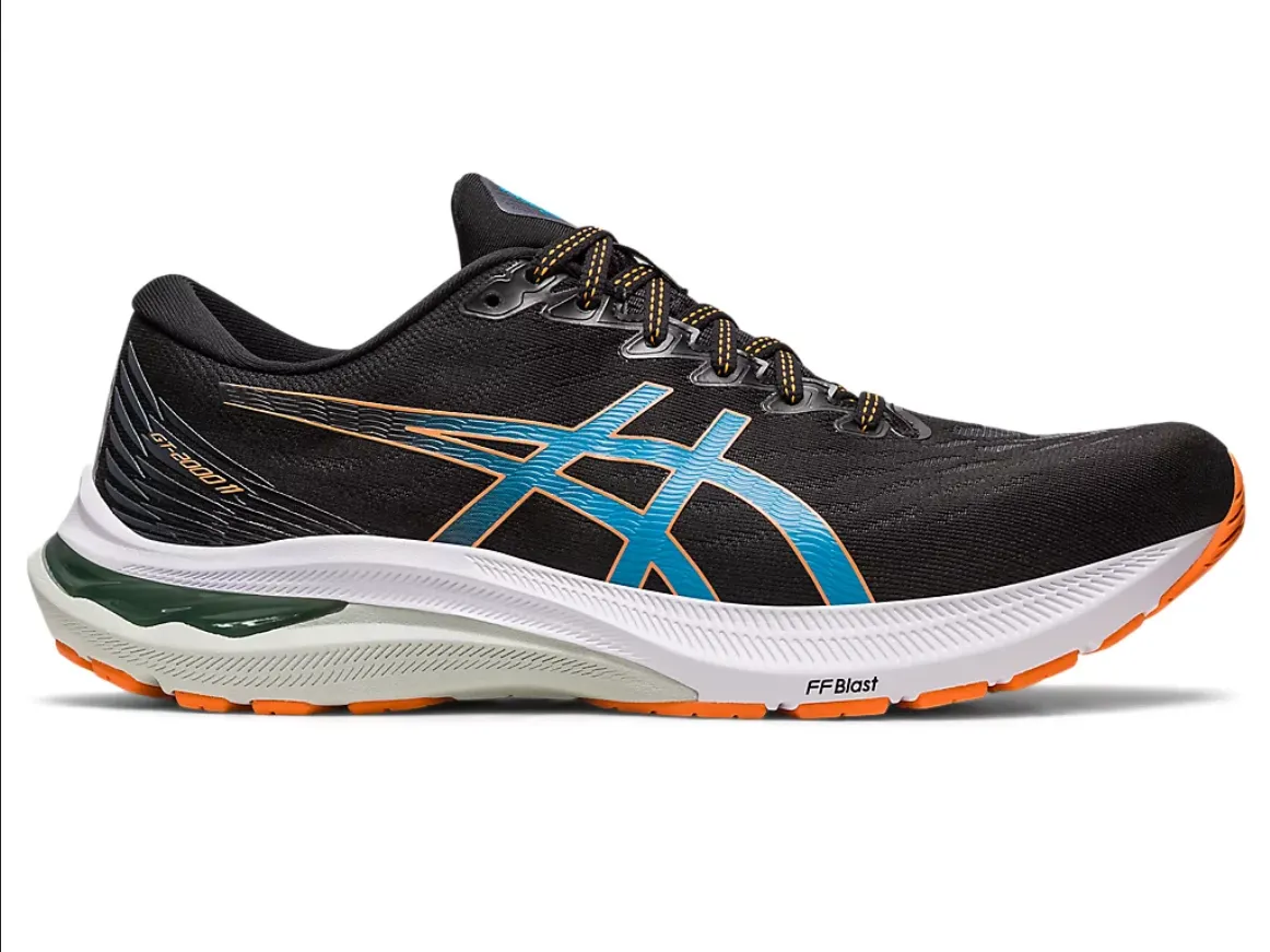 Asics scarpa da corsa da uomo GT-2000 11 1011B441 006 nero pesca Responsive Bounce Tech