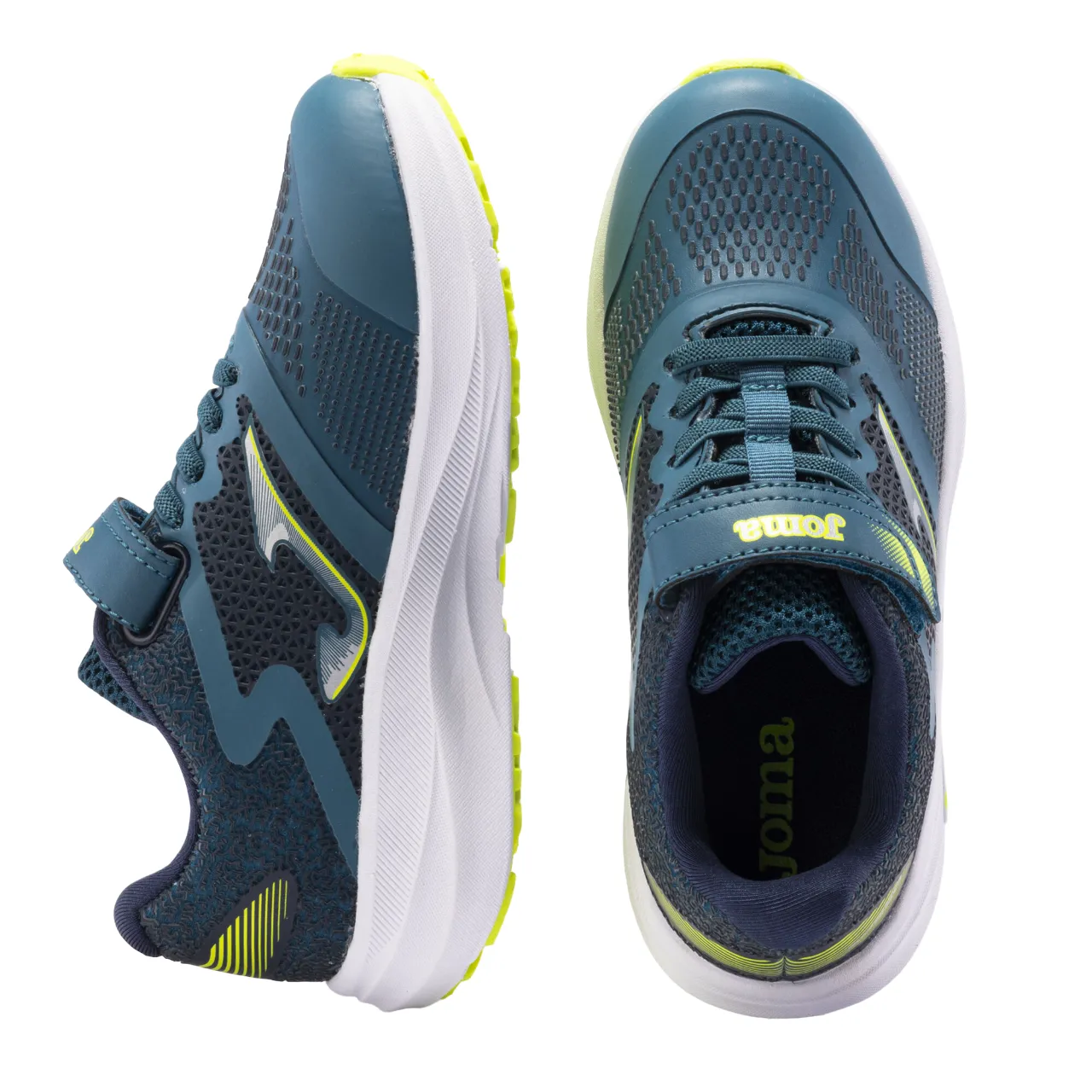 padded - feature shoes neon running wear Joma scarpa da corsa da ragazzi Speed 2417 petrolio