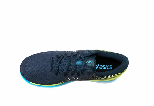 Asics scarpa da corsa da uomo GlideRide 2 1011B016 400 blu verde Stretchable Material