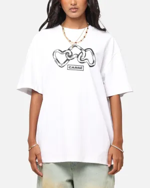 Rayon blend Limited Edition Carre Link T-Shirt White