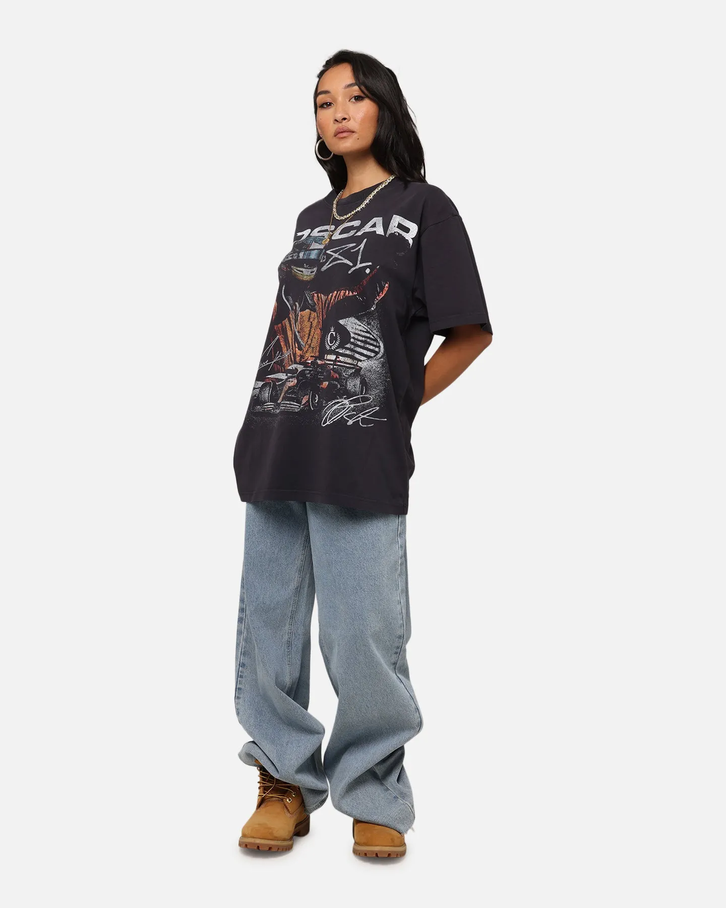 Cozy Wear Mitchell & Ness X Mclaren Oscar Piastri Victory T-Shirt Faded Black