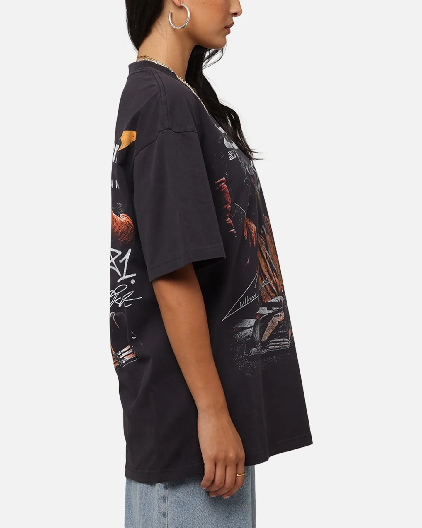 Mitchell & Ness X Mclaren Oscar Piastri Victory T-Shirt Faded Black FlexibleCollarOptions
