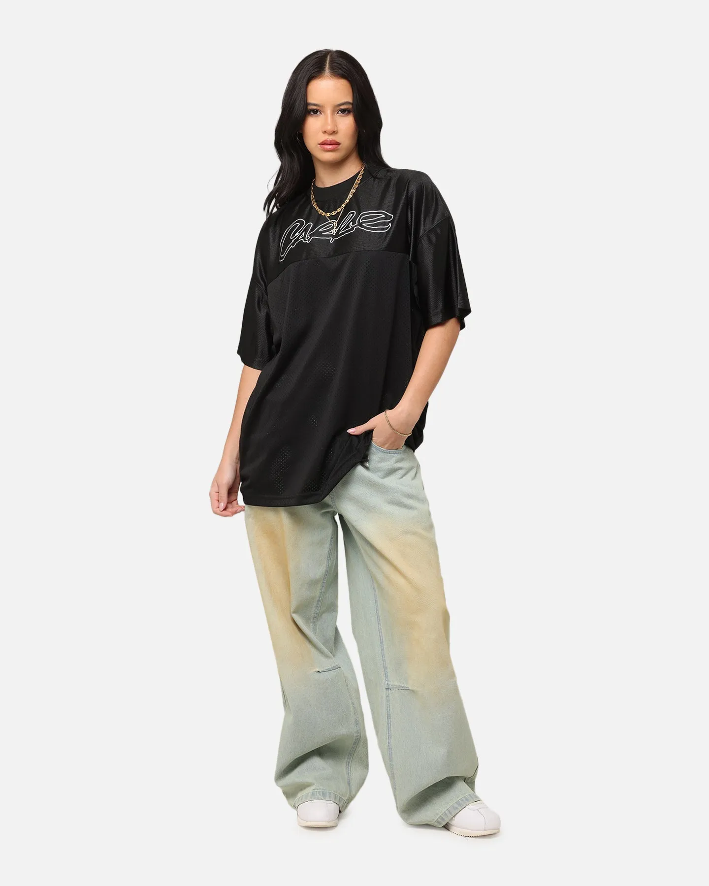 Relaxed Style Casual Essential Wear Carre Nova Sports T-Shirt Black