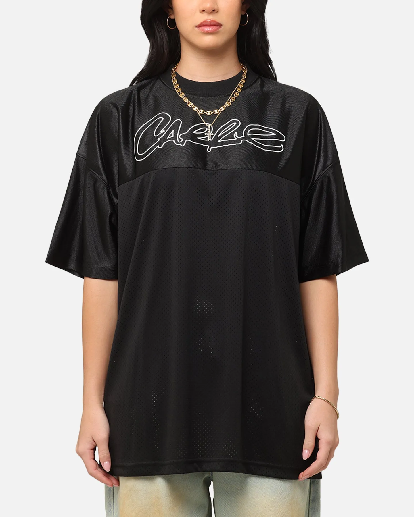 Comfy Wardrobe High Durability Weave Carre Nova Sports T-Shirt Black