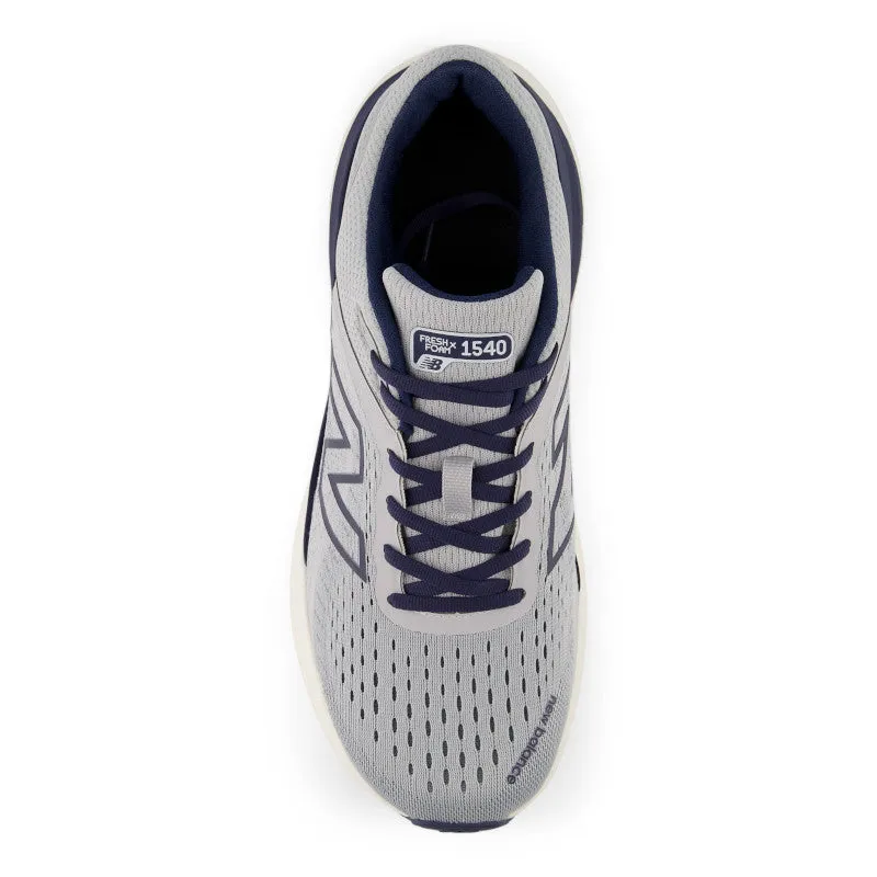Reflective accents Comfortable Forefoot Fresh Foam X 1540v4 - Aluminum Grey with NB Navy - Men's