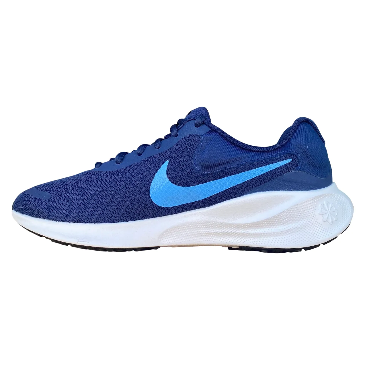 Nike scarpa da corsa uomo Revolution 7 FB2207-406 blu Impact Absorption Padding