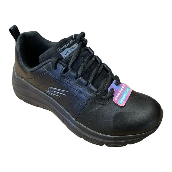 Good Traction running in a meadow shoes Skechers scarpa sneakers da donna Fashion Fit Effortless 149473/BBK nero