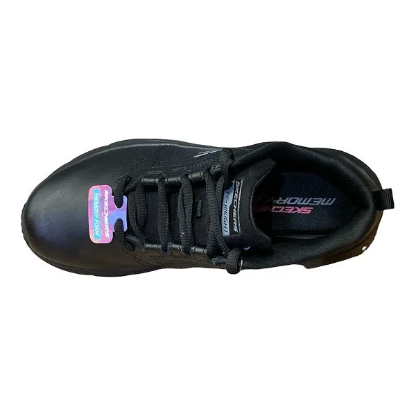 safety reflective Skechers scarpa sneakers da donna Fashion Fit Effortless 149473/BBK nero