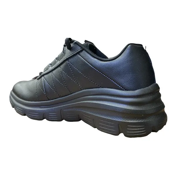 Skechers scarpa sneakers da donna Fashion Fit Effortless 149473/BBK nero soft - foam sole shoes Heel Cradle Support
