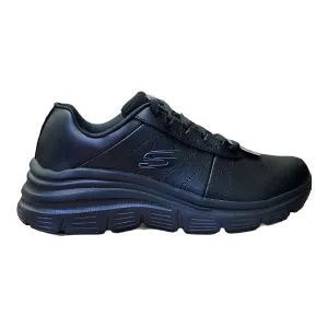 Skechers scarpa sneakers da donna Fashion Fit Effortless 149473/BBK nero aerobic - efficient sole