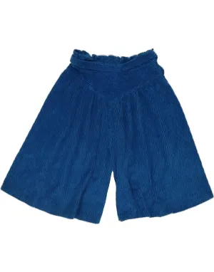Core Fit Tear Resistant Fabric SWINGER Womens High Waist Corduroy Shorts IT 42 Medium W26 Blue Cotton