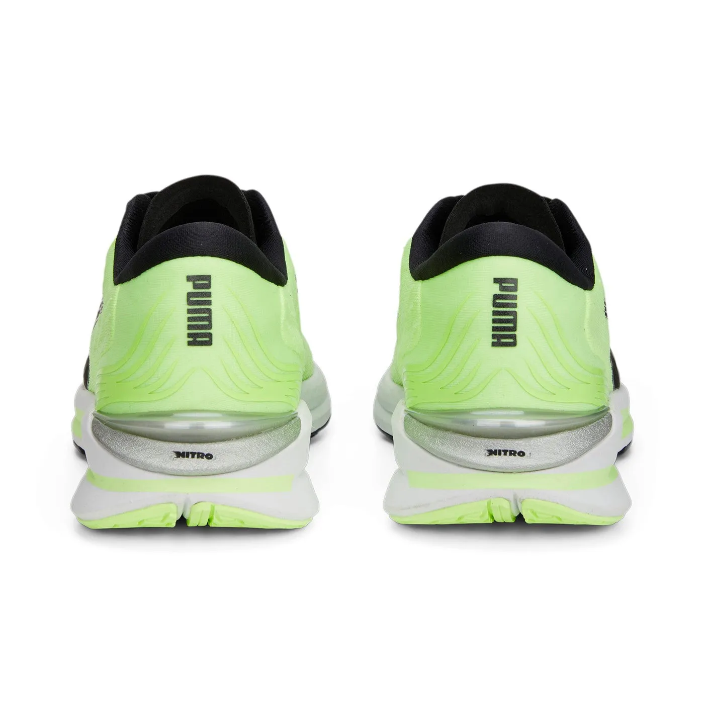 Shock Dispersing Heel Cup Puma scarpa da corsa da uomo Electrify Nitro 2 376814-12 giallo fluo nero argento