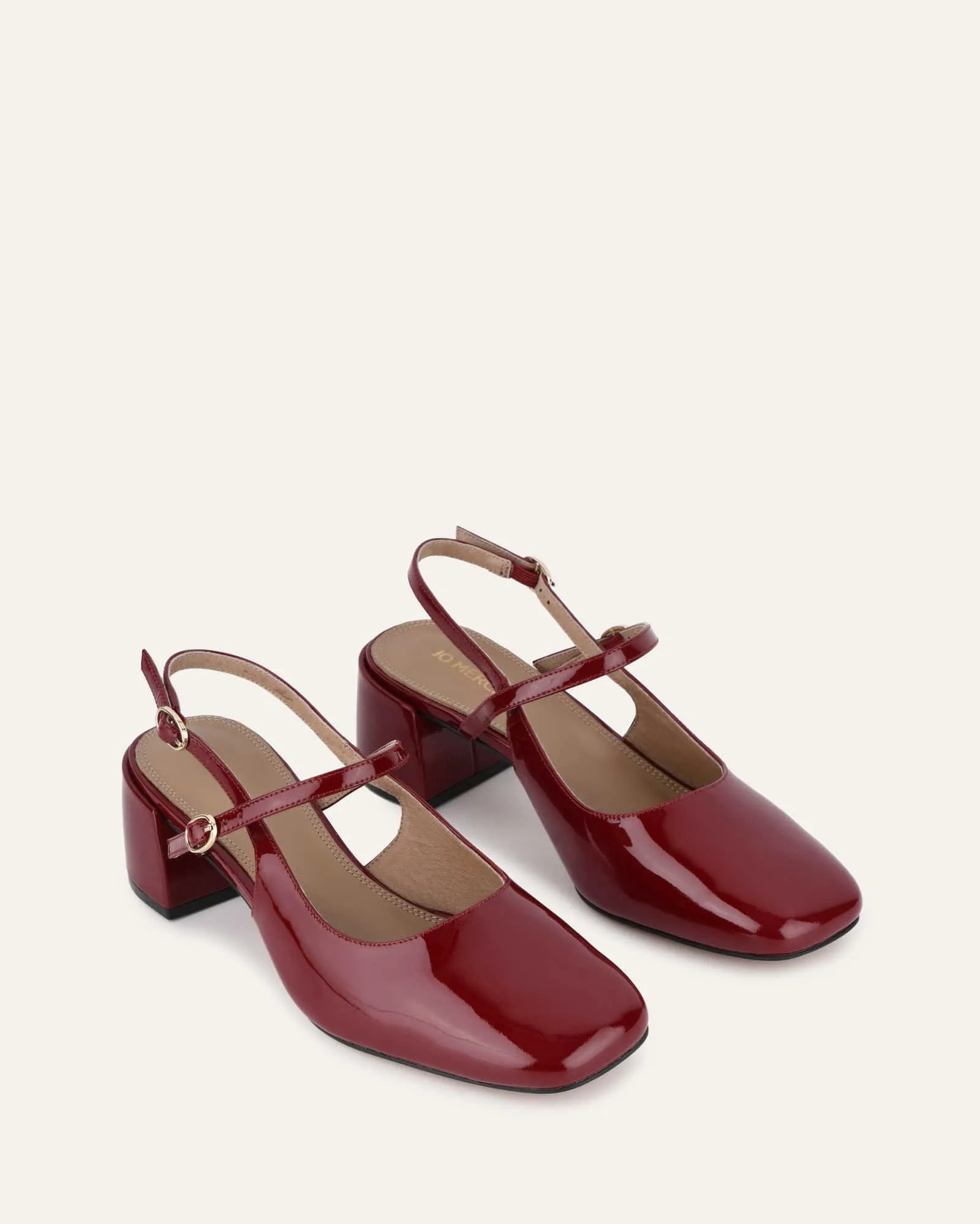 JENNA LOW HEELS RUBY RED PATENT Bridal Stiletto Shoes Flirty Energy