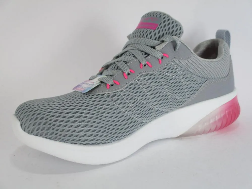 GelCushion Skechers scarpa fitness da donna Skech Air Ultra Flex 13290 LGHP grigio chiaro