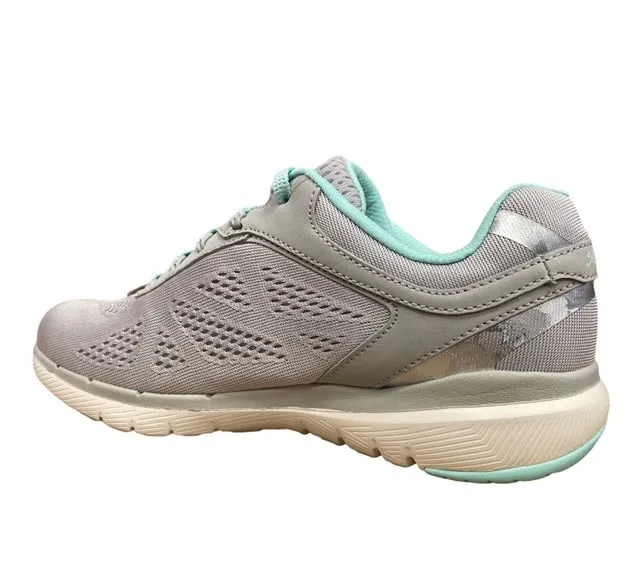 Skechers sneakers da donna Flex Apple 3.0 Moving Fast 13059 GYMN grigio Replaceable insoles
