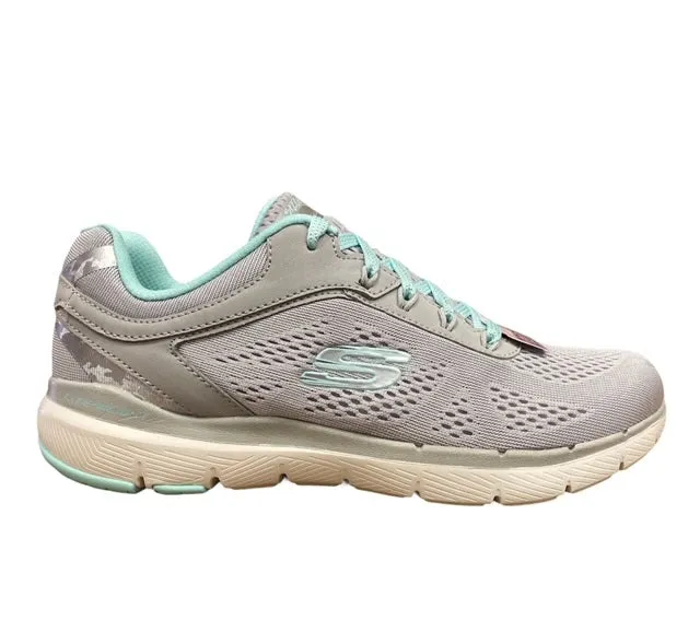 Rebound Cushioning running in relay races shoes Skechers sneakers da donna Flex Apple 3.0 Moving Fast 13059 GYMN grigio