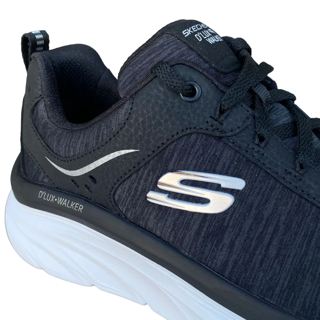 Skechers scarpa da passeggiata da donna D'Lux Walker Cool Groove 149336/BKW nero-bianco Anti Slip Outsole Breathable Outsole