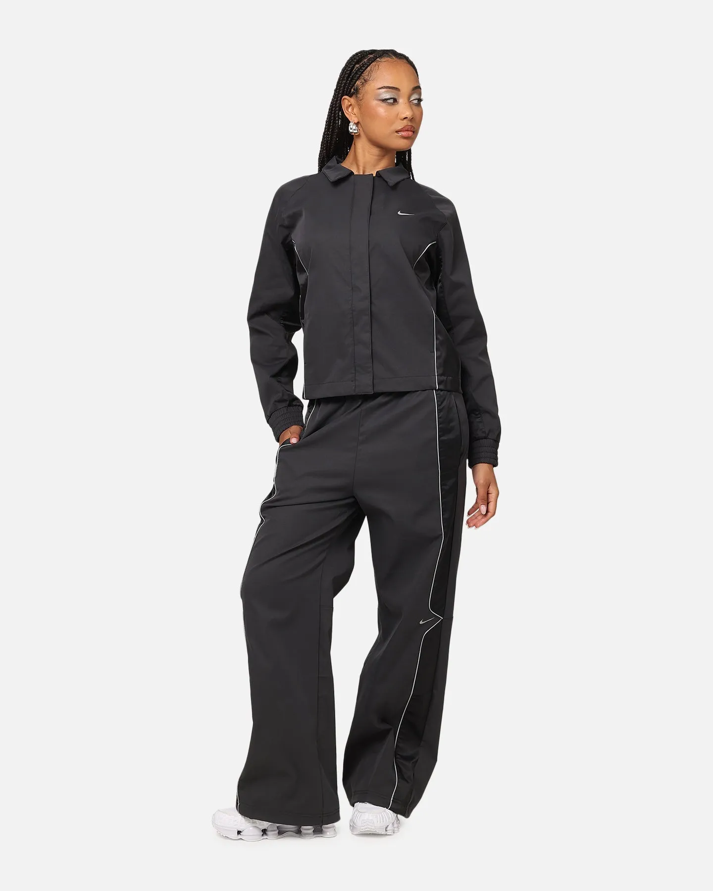Easter Position Nike Women's Sportswear Woven Full Zip Jacket Black/Black