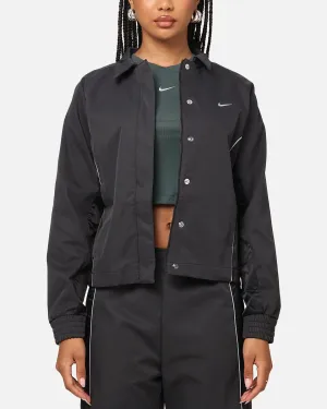 Magnetic Closure System Chill Control Nike Women's Sportswear Woven Full Zip Jacket Black/Black