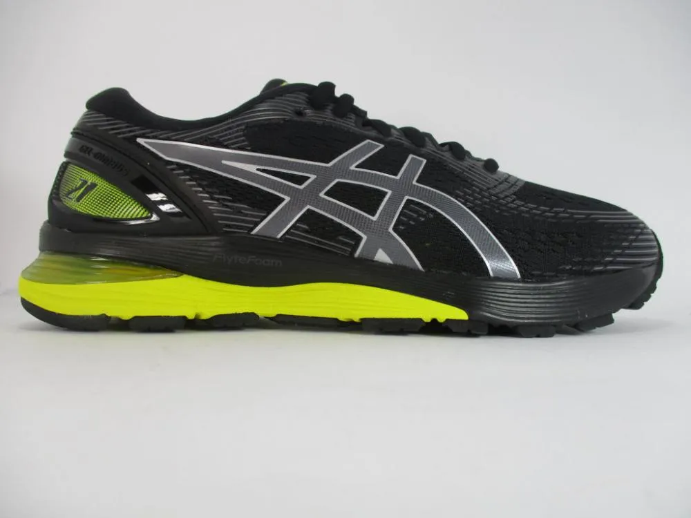 Asics scarpa da corsa da uomo Gel Nimbus 21 1011A169 003 nero giallo limone Professional Shoes