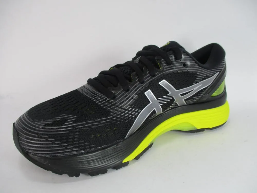 Athletic Performance wide-fit shoes Asics scarpa da corsa da uomo Gel Nimbus 21 1011A169 003 nero giallo limone