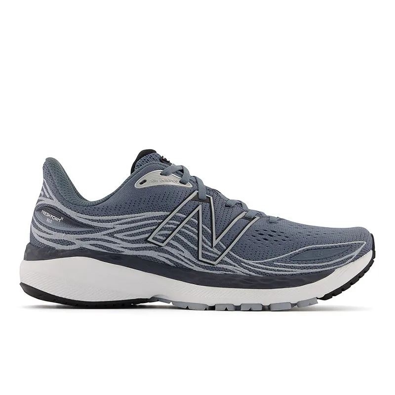 Seam Free Construction Responsive cushioning Fresh Foam X 860v12 - Ocean Grey with Light Slate and Black - Men's