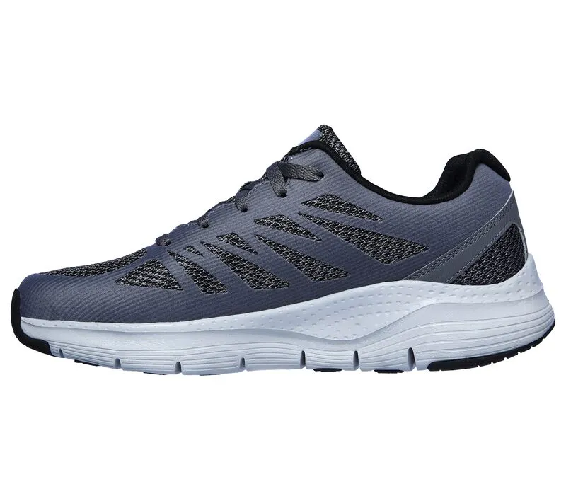 Skechers Arch Fit Charge Back 232042/CCBK charcoal-black Thermo Regulating Fabric MinimalistDesign