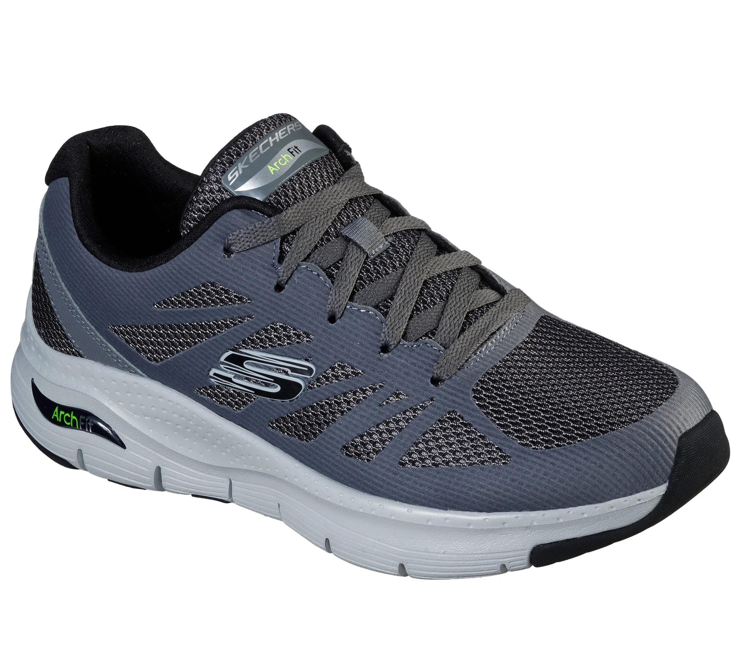 Skechers Arch Fit Charge Back 232042/CCBK charcoal-black Torsional Flexibility System classic accessory
