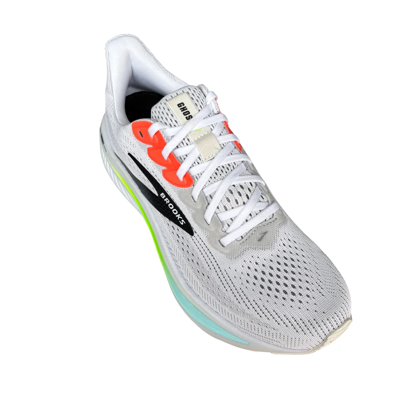 Brooks Ghost 17 110442 1D 112 | Scarpe Running Uomo Bianco-Rosa-Verde Tensile Energy Bridge running for a way to stay free