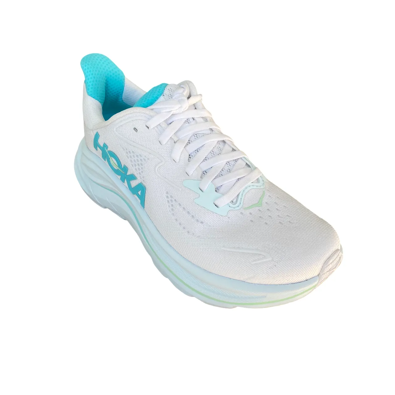 energy - return running shoes plyometric training Hoka One One scarpa da corsa da donna Clifton 10 1162031-WTCL bianco-cielo
