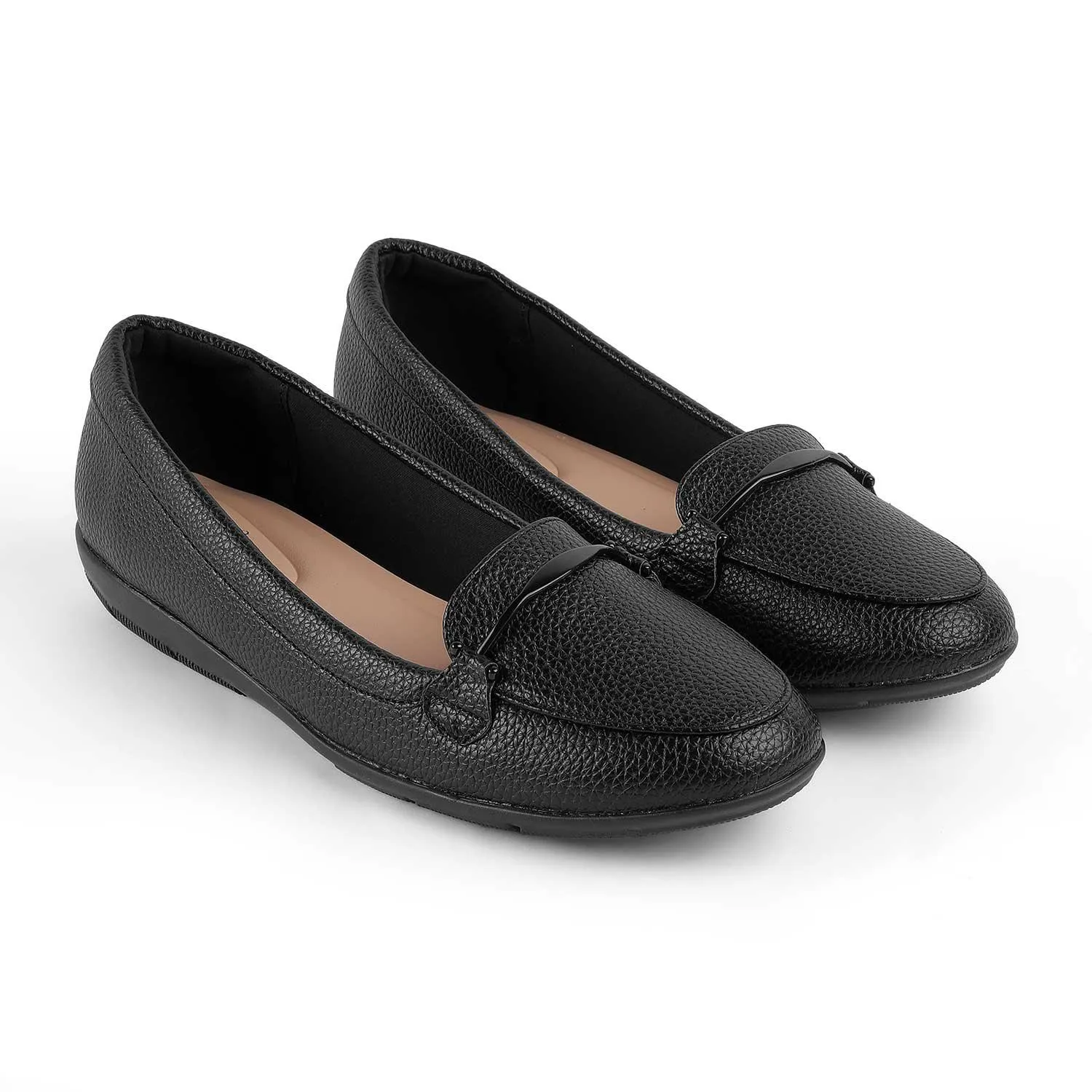 Tresmode Rujer Black Women's Casual Loafers All Day Breezy Comfort