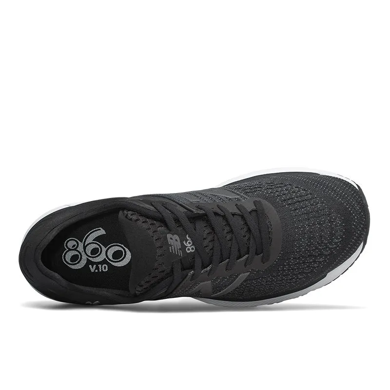 racing footwear 860v10 - Black with Black Caviar - Men's