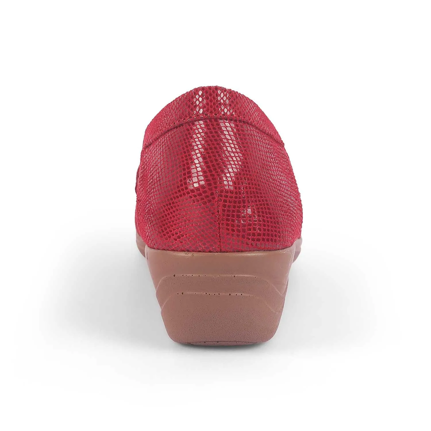 Board Room Tresmode Marcoval Red Women's Dress Wedge Loafers