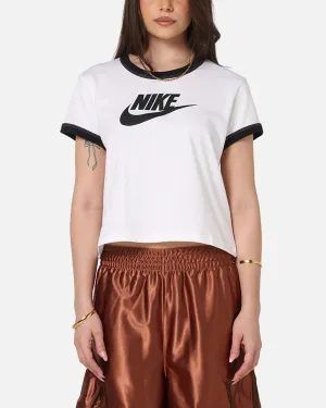 Nike Women's Sportswear Graphic Ringer T-Shirt White/Black perfect for all-day wear All Season Wear