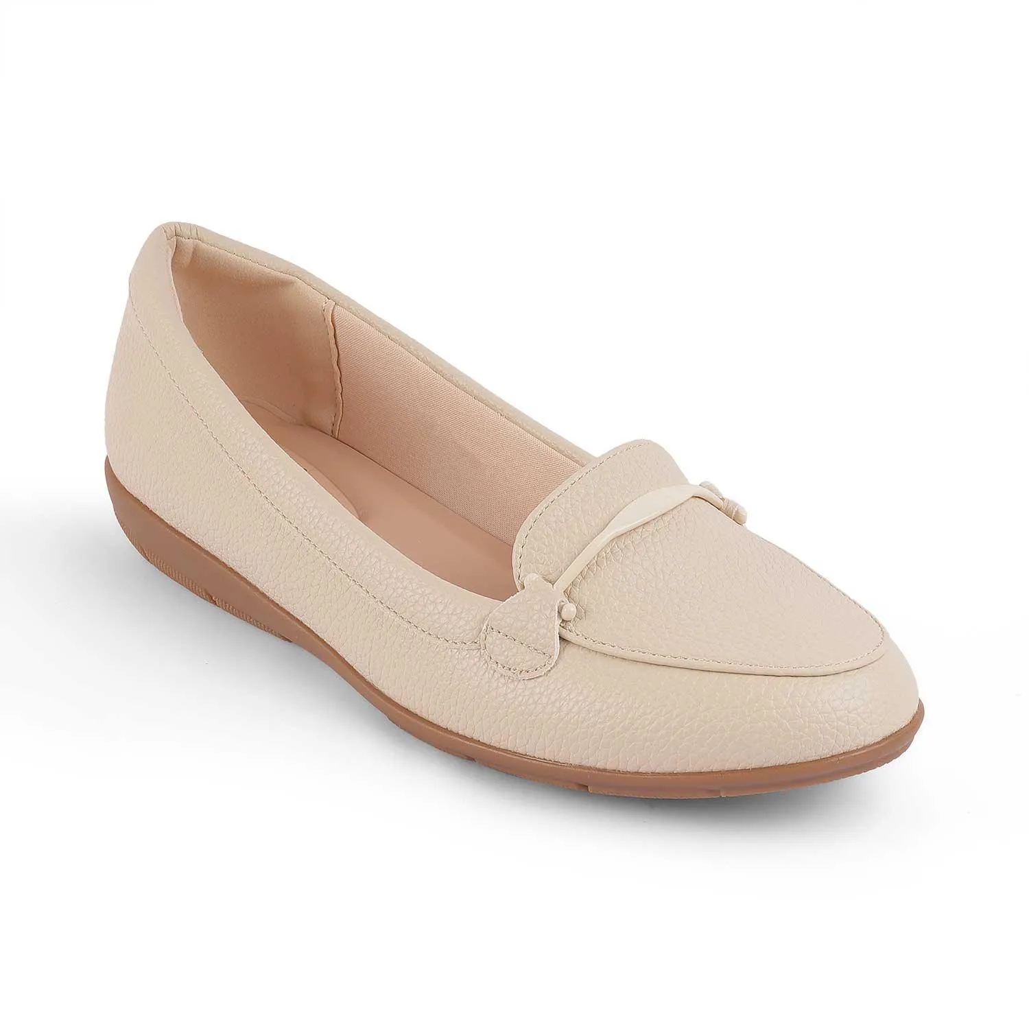 Tresmode Rujer Beige Women's Casual Loafers Arch Care Casual