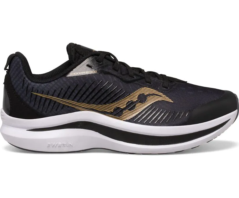 Amateur athlete spandex running wear Saucony Endorphin SK266073 | Scarpe Running Ragazzo Nero-Oro | Sportiamo